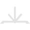 Ekena Millwork Vanguard Architectural Grade PVC Gable Bracket, 72"W x 42"H x 2"D x 4"F, 14/12 Pitch GBP072X42X0204VAN00 - alternate 2